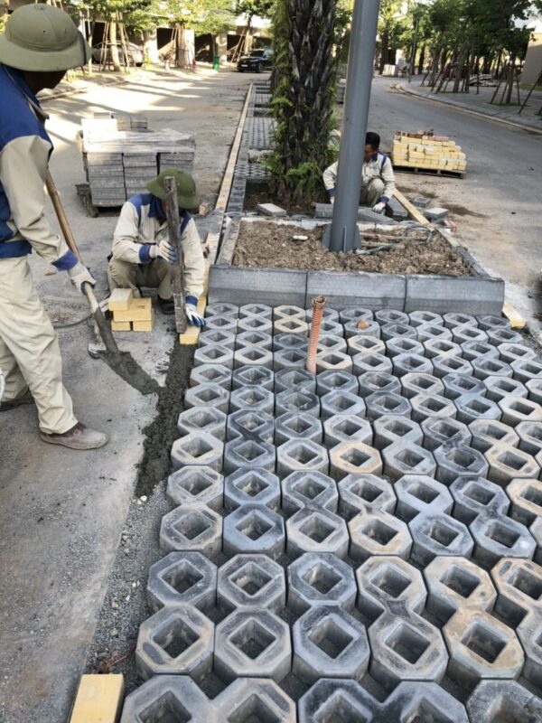 Gạch block tự chèn – Gạch trồng cỏ